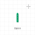 Instrument Guard, Vented, Green - 0.11 inch x 0.75 inch (2.8 mm x 19.1 mm) - 73111