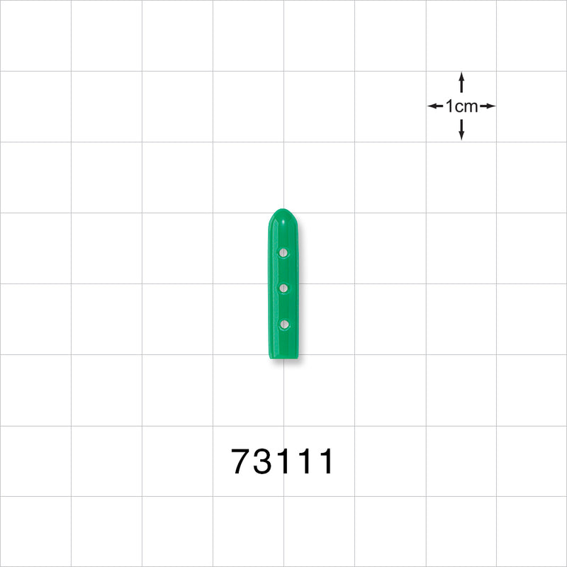 Instrument Guard, Vented, Green - 0.11 inch x 0.75 inch (2.8 mm x 19.1 mm) - 73111