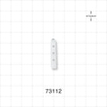 Instrument Guard, Vented, Clear - 0.13 inch x 1 inch (3.2 mm x 25.4 mm) - 73112