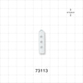 Instrument Guard, Vented, Clear - 0.19 inch x 1 inch (4.8 mm x 25.4 mm) - 73113