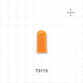 Instrument Guards, Vented, Orange - 0.08 inch x 1 inch (2mm x 25.4 mm) - 73115