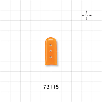Instrument Guards, Vented, Orange - 0.08 inch x 1 inch (2mm x 25.4 mm) - 73115