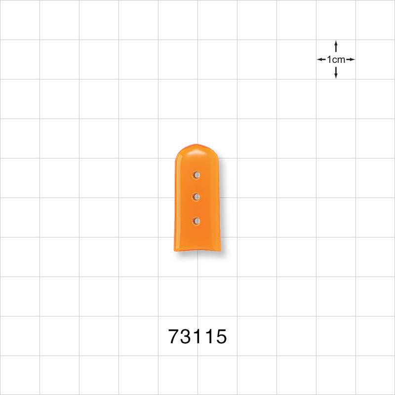 Instrument Guards, Vented, Orange - 0.08 inch x 1 inch (2mm x 25.4 mm) - 73115