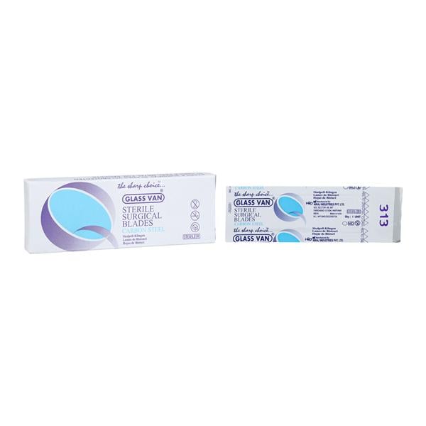 Myco Medical Supplies -Glassvan Carbon Steel Sterile Chisel Blade #313 2003-313