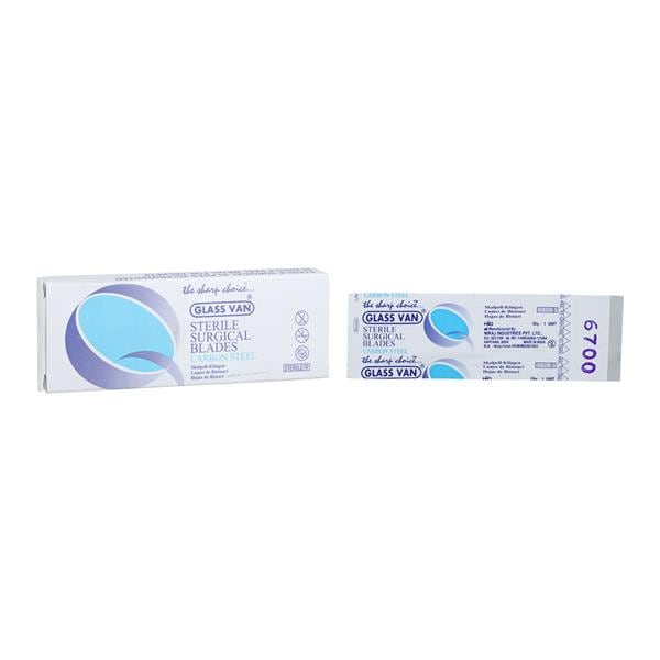 Myco Medical Supplies -Glassvan Carbon Steel Sterile Surgical Blade #67 2002-67