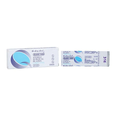 Myco Medical Supplies -Glassvan Carbon Steel Sterile Chisel Blade #316 2003-316