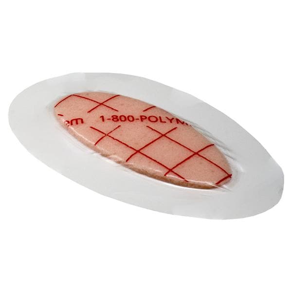 Ferris Mfg Corp PolyMem Shape Hydrophilic QuadraFoam Pre-Cut Dressing 2x3" Sterile Oval #3 LF  - 8023