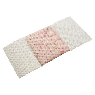 Ferris Mfg Corp PolyMem Hydrophilic QuadraFoam Dressing 2x4" Sterile Strip Adhesive Pink LF, 5 BX/CA - 7042