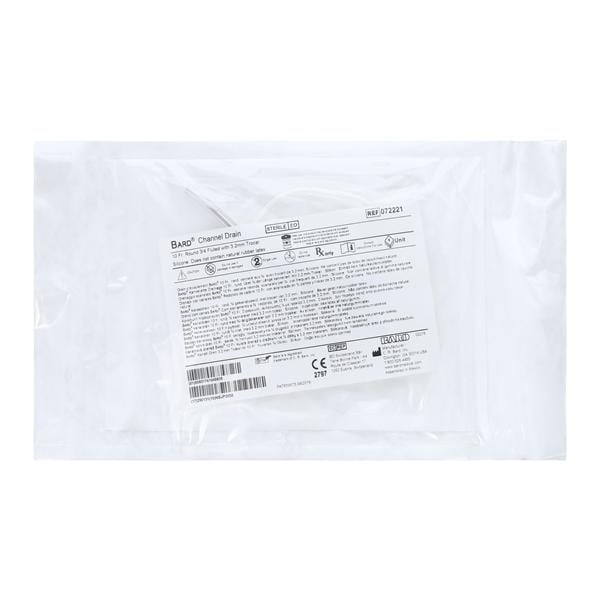 Bard Medical Division Drain Channel Silicone 10Fr 1/8" 3/4 Fluted Round Tip With Trocar Sterile 10/Ca- 072221