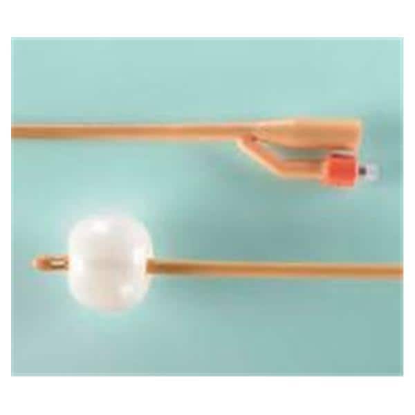 Bard Medical Division Bardex 2-Way Foley Catheter Short Round Tip Red Rubber 26Fr 5cc - 0165SI26
