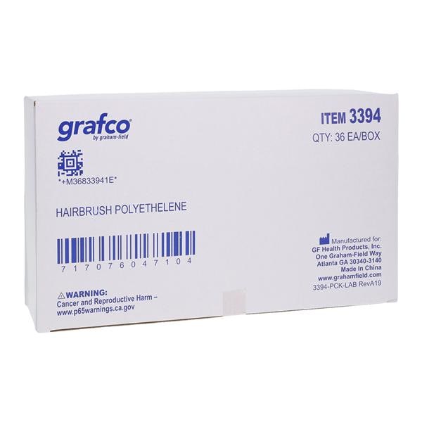 Graham-Field/Everest &Jennings Hair Brush Nylon Bristle/Polyethylene 36/Box - 3394