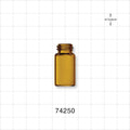 Glass Bottle, Amber - 3 ml, 0.1 oz.; Neck Finish: 13/415 - 74250