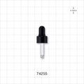 Dropper Cap, Black for 74249, 74250, 74251 - Fits Neck Finish: 13/415 - 74255