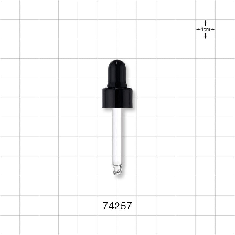 Dropper Cap, Black For 74252, 74253, 74254 - Fits Neck Finish: 13/415 - 74257