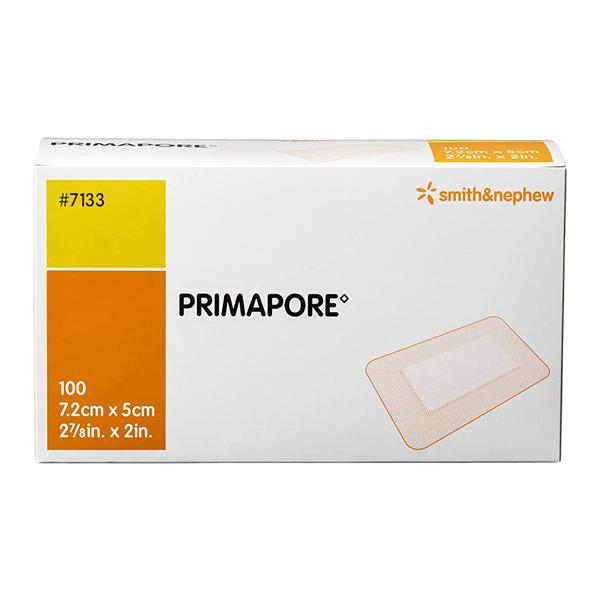 Smith & Nephew Wound Care Primapore Polyester Post Op Island Dressing 2x3" Sterile Acrlc Adhs Lo Adh LF  - 7133