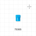 Male Luer Cap, Non-Vented, Blue -  - 75305