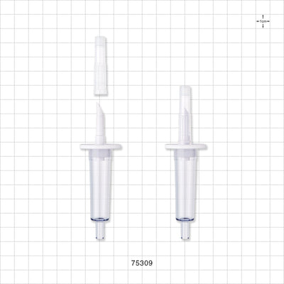 Spike/Chamber Assembly with Vented Cap - 0.134 inch - 0.127 inch ID (3.4 mm - 3.23 mm) - 75309