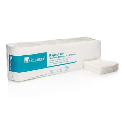 Richmond Dental Company Rayon/Poly Non-Woven Sponge 3x3" 4 Ply Non-Sterile  - 300635