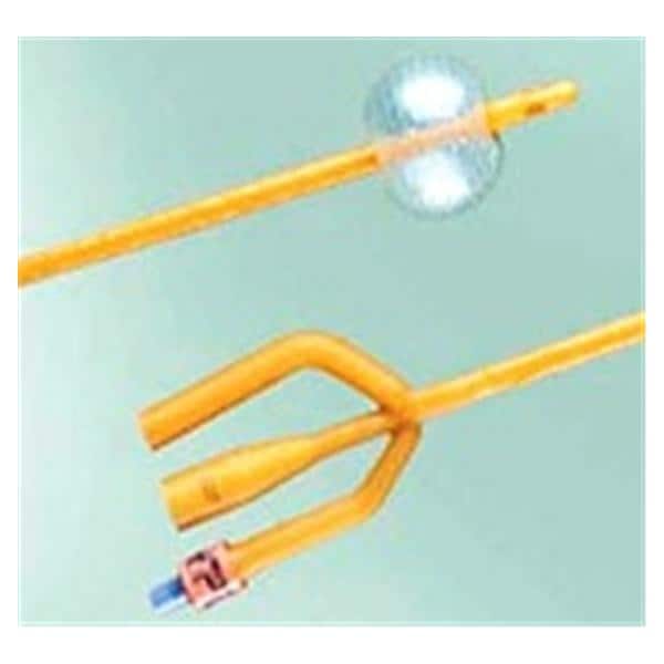 Bard Medical Division Bardex 3-Way Foley Catheter Medium Length Tip Silicone Coated 20Fr 30cc - 0167SI20