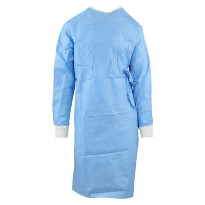 O & M Halyard  Ultra Surgical Gown AAMI Level 3 SMS Standard / Small Blue / Yellow 34/Ca - 95101