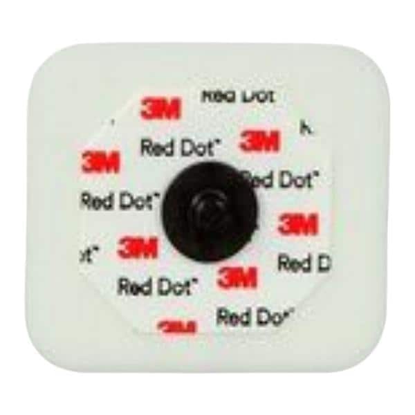 3M Medical Products Red Dot Electrocardio Electrode Adult 4x3-1/2cm Fm/Tp/Stcky Gl Disp 20X50/CASE - 2570