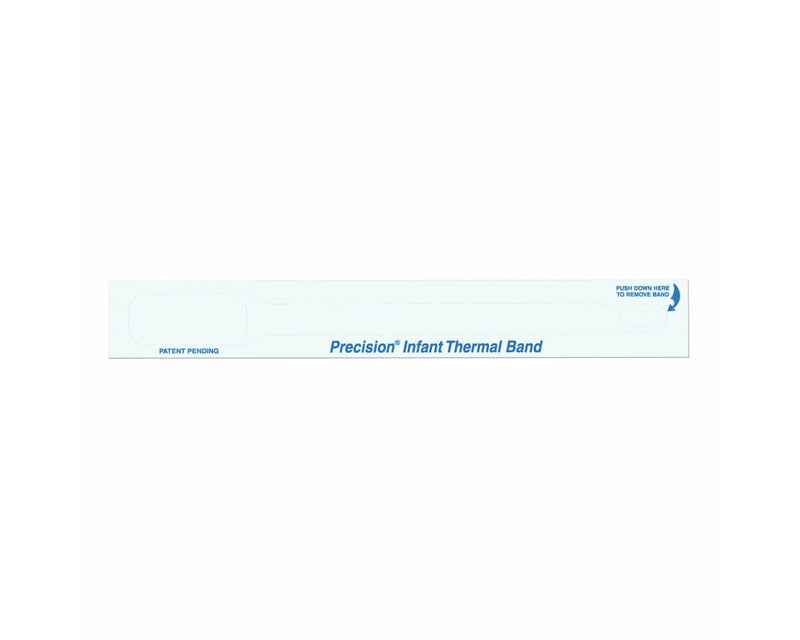 PDC Precision® Thermal Wristband Adhesive Closure 3/4" x 7" Core 1-1/2" Infant White, 400 per Box | 7701-11-PDL