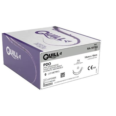Surgical Specialties Corp  Quill Suture 1 14x14cm Polydioxanone Monofilament SH-1 Violet 12/Bx - RA-1088Q