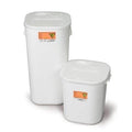 Medegen Medical Products, LLC -Sharps Container 8gal White/Black/Yellow 13-3/4x14x13-3/4" Horizontal Drop Polypropylene Stackable 10/C 9751
