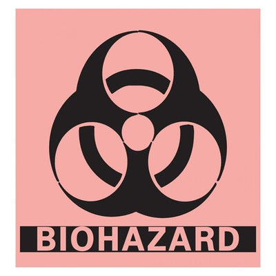 Precision Dynamics Corp. Label Biohazard Pre-Cut 5x5 250/Rl 250/Rl - BH-55