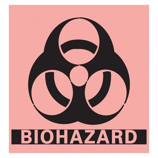 Precision Dynamics Corp. Label Biohazard Pre-Cut 5x5 250/Rl 250/Rl - BH-55