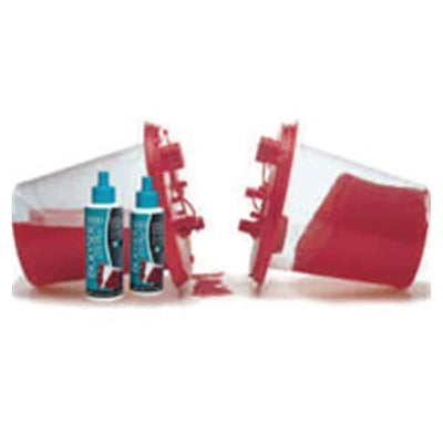 Medline Industries Inc -Isolyser LTS-Plus Spill Solidifier/Disinfectant Red <3000cc SAF-T-TOP Bottle Non-Sterile For Liquid Waste Disposal 100/Case MRSLTSP3000