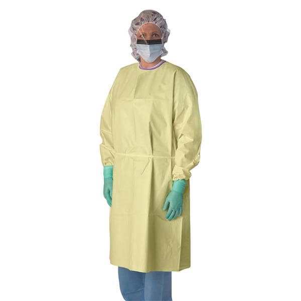 Medline Industries Inc Isolation Gown Heavyweight Regular / Large Yellow 100/Ca - NONLV315