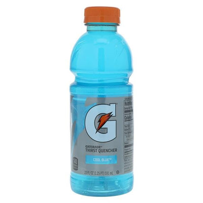 Quaker Oats Company Gatorade Sports Beverage Cool Blue 20oz Wide Mouth Bottle 24/Case - 32481