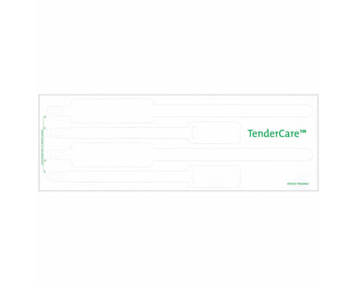 PDC Tendercare® Thermal Wristband 4pt Mother, Father, Baby Set Adhesive Closure 11" x 1" (Adult) 8" x 7/8" (Infant) White, 400 per Box | 7745-11-PDL