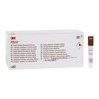 3M Medical Products 3M™ Attest Rapid Readout Biological Indicator 50/Box, 4 BX/CA - 1292