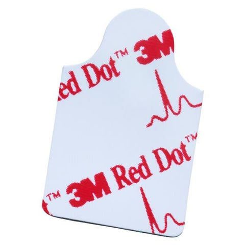 3M Medical Products Red Dot Electrocardio Electrode Adult 1.2x.8 Plstc Flm Disp f/ Rstng EKG 100/Bag, 10 Bag/Box - 2330