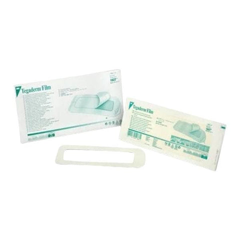 3M Medical Products Tegaderm Film Frame Style Dressing 4x10" Sterile Adhesive Adherent Trans LF, 4 BX/CA - 1627
