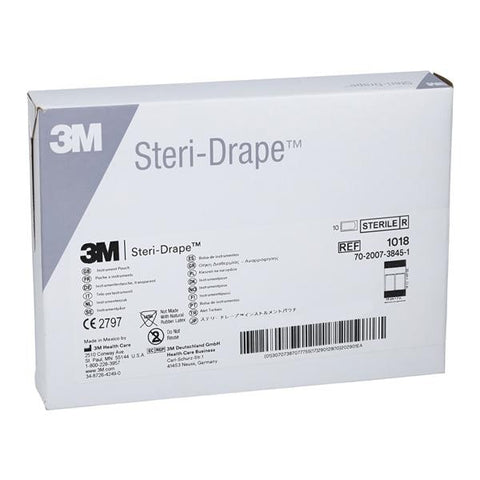 3M Medical Products Steri-Drape 7x12" Sterile Instrument Pouch Non-Fenestrated - 1018