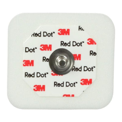 3M Medical Products Red Dot Electrocardio Electrode Adult 4x3-1/2cm Foam Disposable 50/Bg, 20 BAG/CASE - 2560