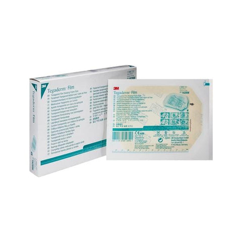 3M Medical Products  Tegaderm Film Frame Style Dressing 4x4-3/4" Sterile Adhesive Adherent Trans LF, 4 BX/CA - 1626W
