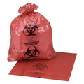 Medegen Medical Products, LLC -Biohazard Bag 2-4/10mil 23x55x17" Red/Black Flat Seal LDPE Symbol Non-Sterile Coreless Roll 10/Roll 10 Rolls 100/Case MAI 47-45