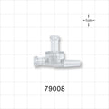 Dual Check Valve, Female Luer Lock Inlet, Tubing Port Outlet, Female Luer Lock Control Port - 0.18 inch - 0.215 inch OD (4.6 mm - 5.5 mm); 3 psi CP - 79008