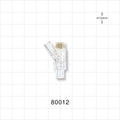 Y Injection Site, Tubing Ports - Both Ports 0.156 inch ID (4 mm) - 80012