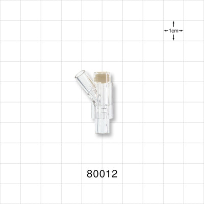 Y Injection Site, Tubing Ports - Both Ports 0.156 inch ID (4 mm) - 80012