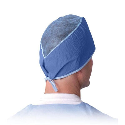 Medline Industries Inc  Sheer-Guard Surgeon Cap One Size Blue 500/Ca - NON28626