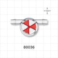 In-Line Flow Indicator, Barbed - Fits 1/4 inch - 5/16 inch ID Tubing (0.25 inch - 0.312 inch, 6.35 mm - 7.9 mm) - 80036