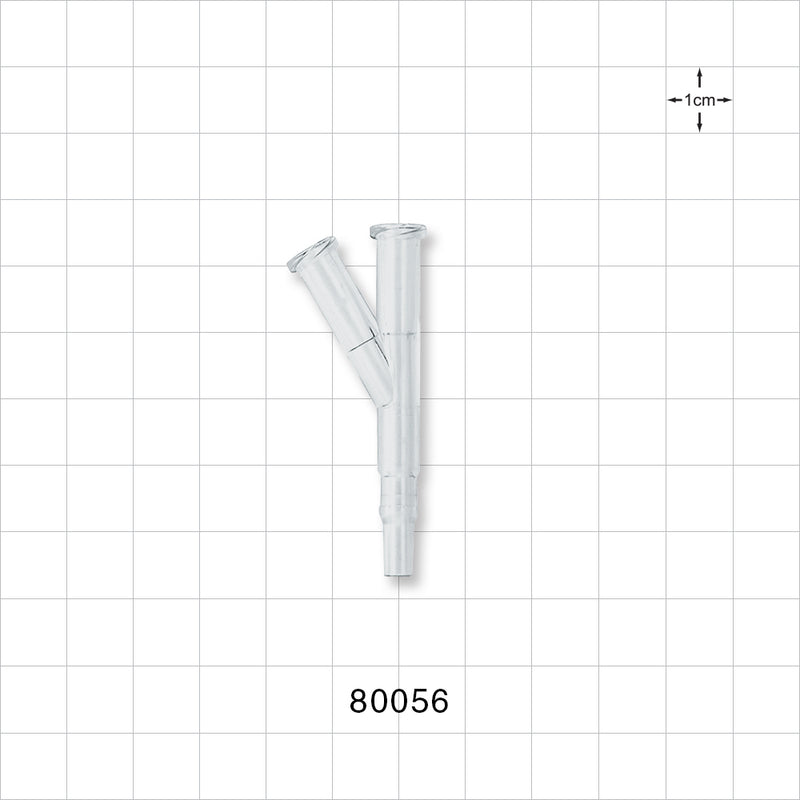 Y Connector, 2 Female Luer Locks, Male Luer Slip, Natural -  - 80056