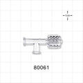 T Connector, Swivel Male Luer, 2 Female Luer Locks -  - 80061