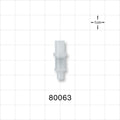 Luer Activated Valve, Female Luer Slip, Tubing Port - 0.181 inch OD (4.6 mm) - 80063