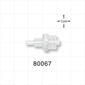 Check Valve, Tubing Port Inlet, Male Luer Lock Outlet - 0.124 inch OD (3.15 mm); Male Luer Lock Outlet; 0.143 psi CP - 80067
